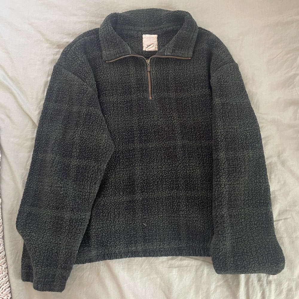 Vintage Plaid Quarter-Zip